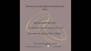 Urlop okolicznościowy biznes praca motywacja rozwój urlop wesele slub pogrzeb [upl. by Bone]