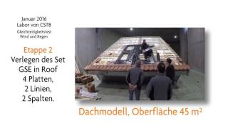 GSE INROOF SYSTEM  Rain Wind Test CSTB Deutsch [upl. by Anah]