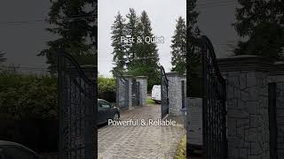 Underground Double Swing Driveway Gate Opener Installation Services By Royal Gates in Surrey Canada [upl. by Erbe]