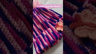 Crochet Easy Hat Beanie How To Tutorial [upl. by Eca636]