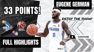 Eugene German 33 POINTS Highlights 202324  China CBA  Fujian Sturgeons [upl. by Ellis]