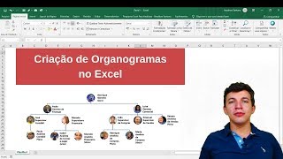 Criando Organogramas no Excel  SmartArt [upl. by Eilagam788]