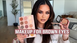 In Depth Makeup For Brown Eyes l Christen Dominique [upl. by Jeramie]