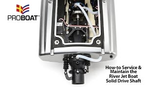 HorizonHobbycom Tutorial  How to Service and Maintain the Pro Boat River Jet Boat Main Shaft [upl. by Theodoric]