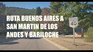 VIAJE de BARILOCHE a SAN MARTÍN de los ANDES 🛣️ 🇦🇷 [upl. by Lessard]