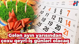 Mart ayında bu qədər qeyriiş günləri olacaq  TƏQVİM [upl. by Becket861]