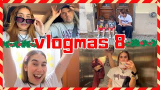 🎄 VLOGMAS 8 🎄 NIÑEROS por DOS HORAS y SORPRESA en el CALENDARIO de ADVIENTO de los Pitufos [upl. by Boeke]