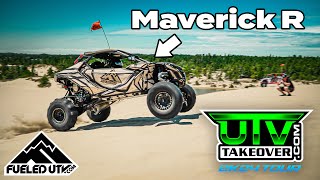 2024 Maverick R Shreds Coos Bay Dunes at UTV Takeover [upl. by Acirret]