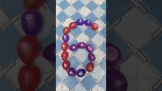 Nombar quot 6quot Water Color Balloons Popping Reverse Video Asmr satisfying shorts [upl. by Gaither]