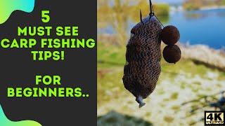 5 Essential Carp Fishing Tips For Beginners  2021 [upl. by Belayneh972]