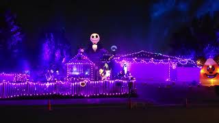 Bellamy Place Lights Up Halloween 2023 Spooky Spectacle in Riverside California [upl. by Younglove438]