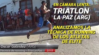 Técnica de Running de Triatletas  Triatlon La Paz 2015 Varones Elite [upl. by Emil]