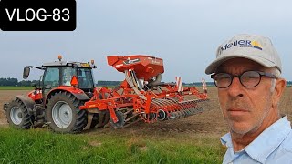 FARMVLOG 83 groenbemester zaaien [upl. by Goldenberg553]