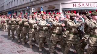 Scots Black Watch Homecoming Parade Dundee Scotland April 20th [upl. by Rehpatsirhc]