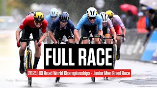 FULL RACE 2024 UCI Road World Championships Junior Men Road Race [upl. by Heng]