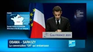 Sarkozy qualifie Netanyahou de quotmenteurquot lors dune discussion avec Obama [upl. by Asilegna]