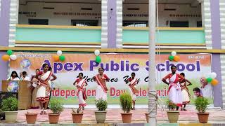 ASSAM DESHER  CULTURAL DANCE  TEA TRIBE SONG  INDEPENDENCE DAY SPECIAL  ApexPublicSchool [upl. by Towers575]