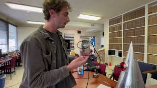 87 Michael Adds the coaxial cable to the Peanut butter jar Amplifier cover [upl. by Dallas]