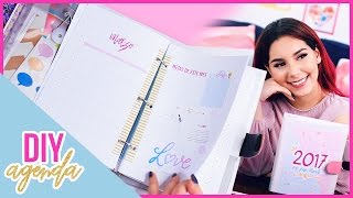 DIY AGENDA 2017 para imprimir gratis Haz tu propia agenda fácil y bonita ♥ Jimena Aguilar [upl. by Francyne]