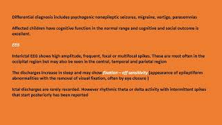 Neurology Quiz 64  Benign occipital epilepsies of childhood [upl. by Cann537]