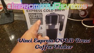 Vinci Express Cold Brew Coffee Maker GenXNez KNESBEY [upl. by Erdnoed118]