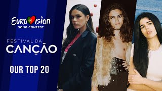 🇵🇹 Festival da Canção 2024 Portugal  OUR TOP 20  Eurovision 2024 [upl. by Janetta]