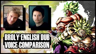 【DBZ amp DBS】Broly’s English Dub – Voice Comparison Vic Mignogna amp Johnny Yong Bosch [upl. by Rihat578]