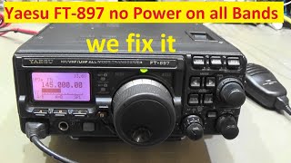 227 REPAIR Yaesu FT897 no Transmitter Output Power [upl. by Porcia]