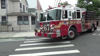 FDNY Engine 67 Act Engine 289 taking up from gas odor [upl. by Neelloj]