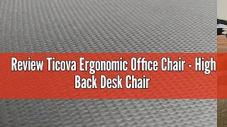 Review Ticova Ergonomic Office Chair  High Back Desk Chair with Adjustable Lumbar Support Headrest [upl. by Yssej319]