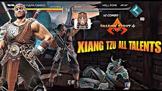 Xiang Tzu quotall talentsquot Ranked PvP Battles  Shadow Fight 4 Arena [upl. by Ecirtal]