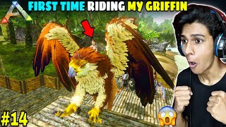 First time Riding my Max Level Griffin 😱  ARK Mobile Gameplay  Part 14 Hardcore  Brutal [upl. by Ardnuaed]