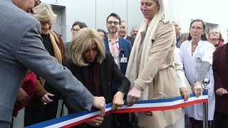 CorbeilEssonnes  Inauguration de lUAPED de lEssonne en présence de Brigitte Macron [upl. by Helfand707]