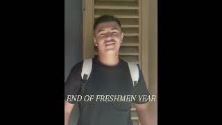 end of freshmen year vs beginning of freshmen year Jacob [upl. by Oznecniv314]