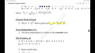 OLevel Additional Mathematics Binomial Theorem Lecture [upl. by Wan133]