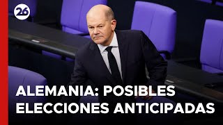 Alemania posibles elecciones anticipadas el 23 de febrero [upl. by Hayton]