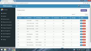 Add Company Items On POS Inventory Software  2017 [upl. by Yila]