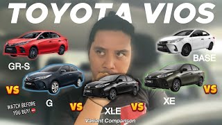 Which is THE BEST Variant for you  Toyota Vios BUYERS GUIDE [upl. by Nugent]