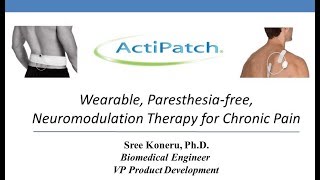 ActiPatch Wearable Paresthesiafree Neuromodulation Therapy for Chronic Pain [upl. by Oberon93]