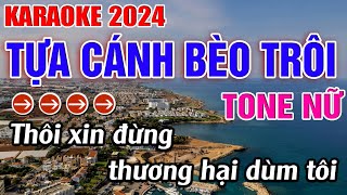 Tựa Cánh Bèo Trôi Karaoke Tone Nữ Karaoke Đăng Khôi  Beat Mới [upl. by Brittney]