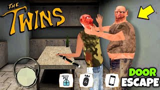 Door Escape With Two Twins Brother Granny amp Grandpa  The Twins Funny Horror Game [upl. by Assilrac]