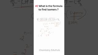 2 What is the formula to find isomers   Organic Chemistry  Chemistry Eduhub [upl. by Esor]