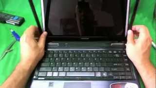 Toshiba Satellite L745 L745D Laptop Screen Replacement Procedure [upl. by Uird654]