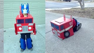 Optimus Prime Transformer Costume [upl. by Adlaremse641]