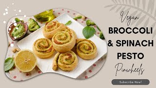 Vegan Broccoli and Spinach Pinwheels [upl. by Codie]