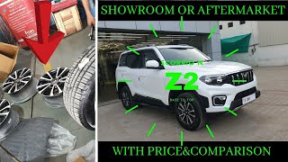 SCORPIO N 17 INCH OEM ALLOY WHEELS INSTALLATION WITH PRICE NO BAKWAAS [upl. by Llekcm]