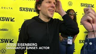 Jesse Eisenberg Red Carpet Interview Sasquatch Sunset SXSW 2024 [upl. by Weber]