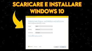 Come SCARICARE e INSTALLARE Windows 10  Angelos Tech [upl. by Farmer408]