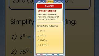 ▶️What is x0 Laws of Indices Rule of Powers Basic Algebra conceptsIGCSEAS Level Maths concepts [upl. by Ressay864]