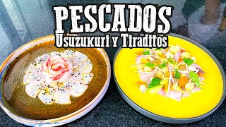 Tiraditos y Usuzukuri  Pescados Parte II Slucook [upl. by Mendive322]